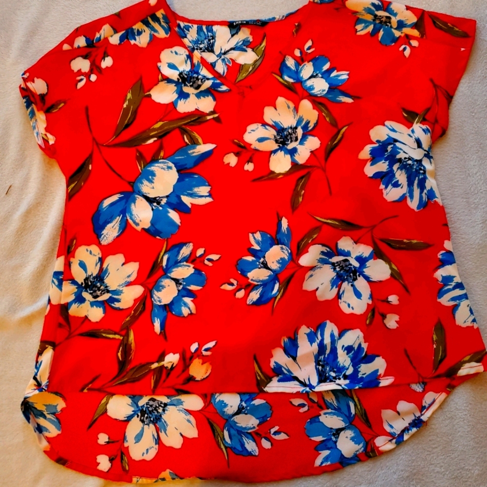 Silk blouse from Shein